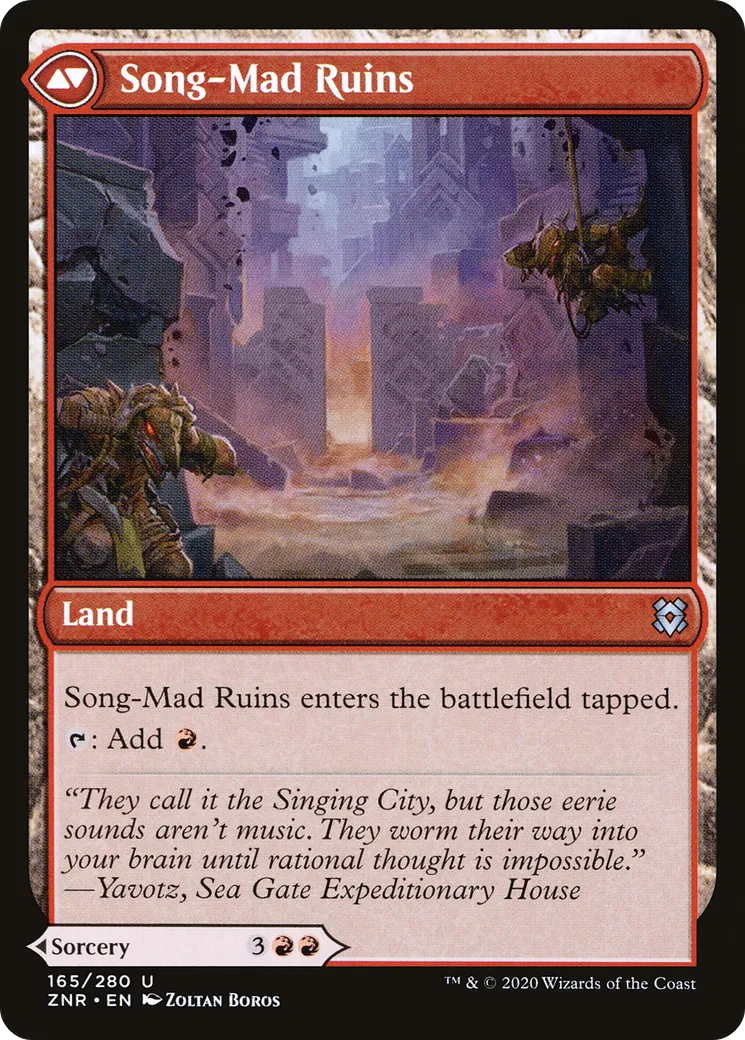 Song-Mad Treachery // Song-Mad Ruins back