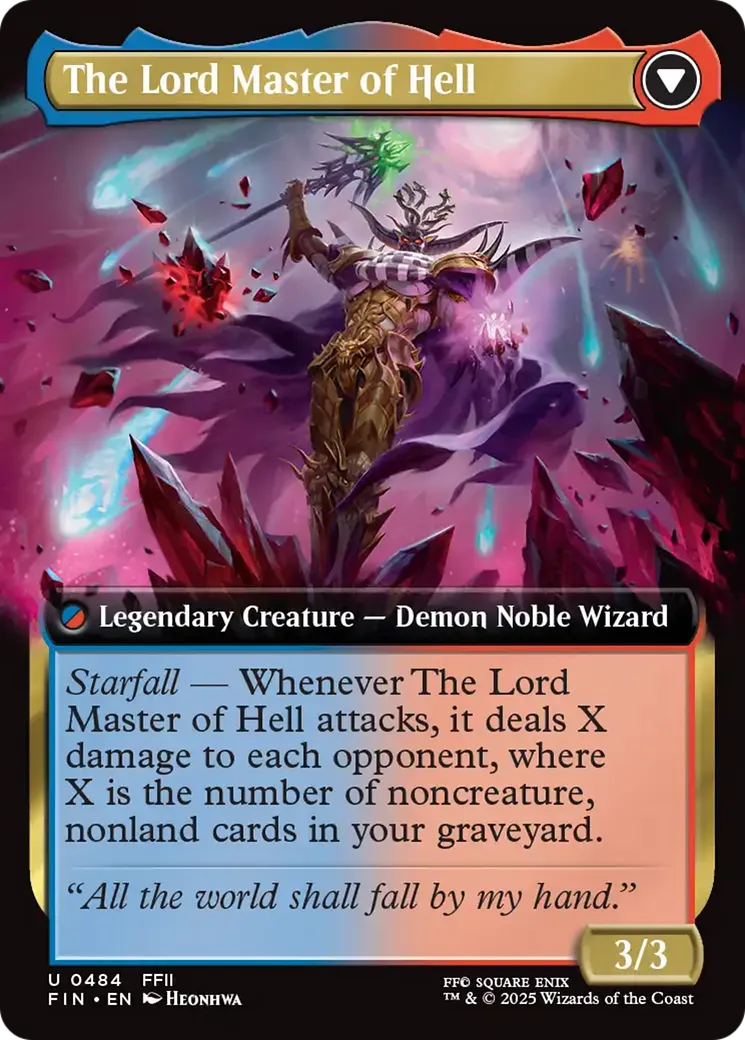 The Emperor of Palamecia // The Lord Master of Hell back