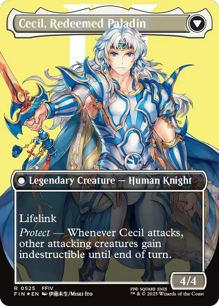 Cecil, Dark Knight // Cecil, Redeemed Paladin back