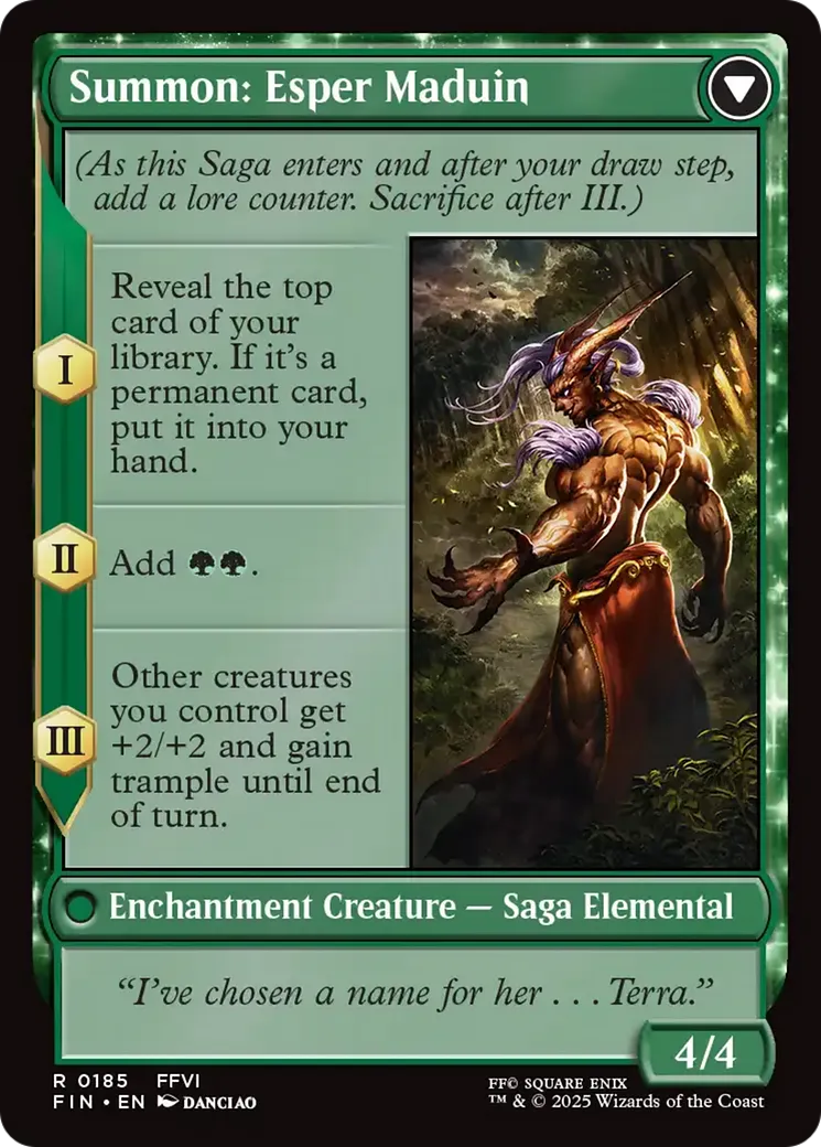 Esper Origins // Summon: Esper Maduin back