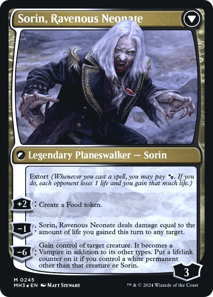 Sorin of House Markov // Sorin, Ravenous Neonate back