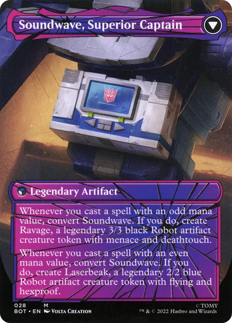 Soundwave, Sonic Spy // Soundwave, Superior Captain back