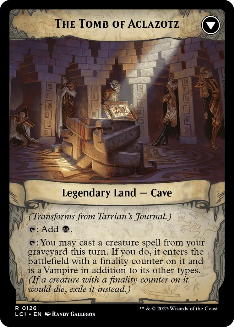 Tarrian's Journal // The Tomb of Aclazotz back