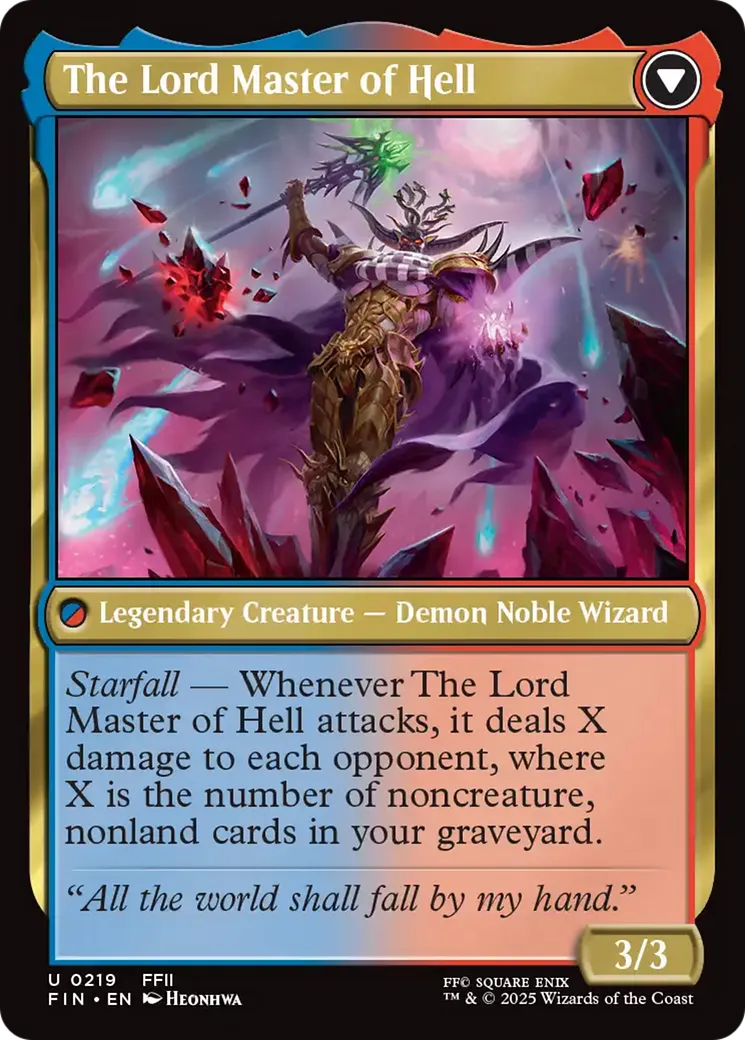 The Emperor of Palamecia // The Lord Master of Hell back