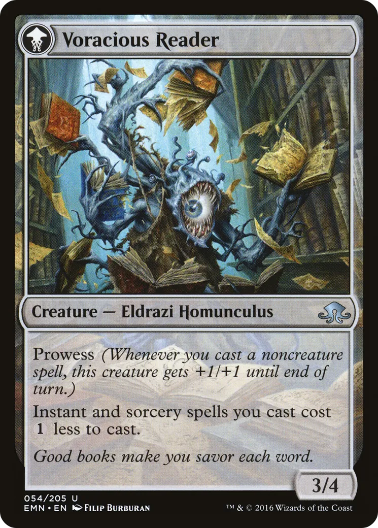 Curious Homunculus // Voracious Reader back
