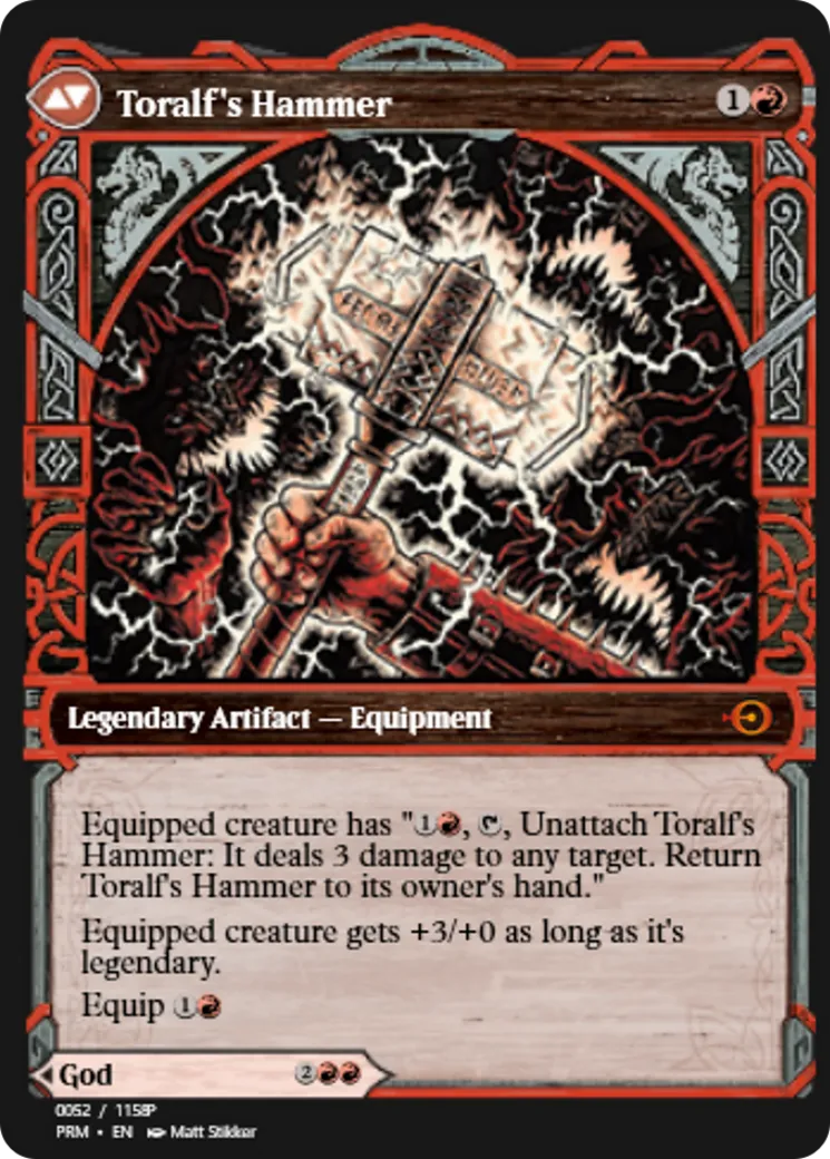Toralf, God of Fury // Toralf's Hammer back