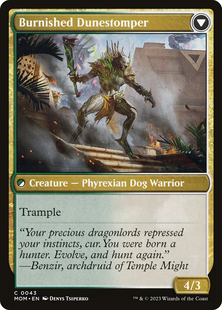 Tarkir Duneshaper // Burnished Dunestomper back