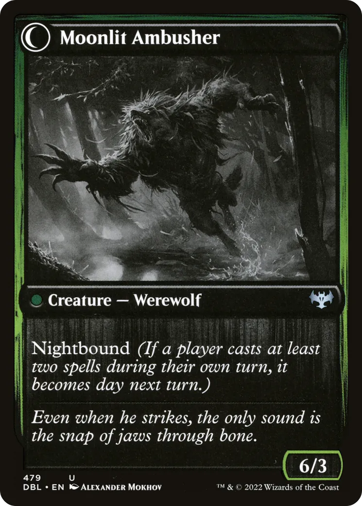 Oakshade Stalker // Moonlit Ambusher back