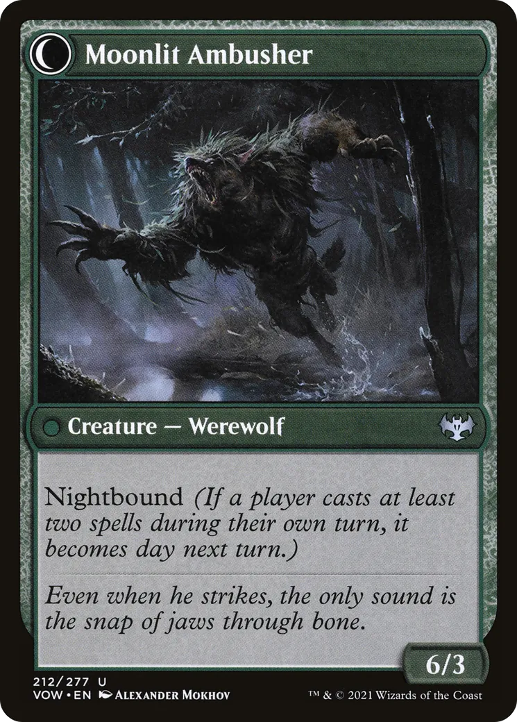 Oakshade Stalker // Moonlit Ambusher back