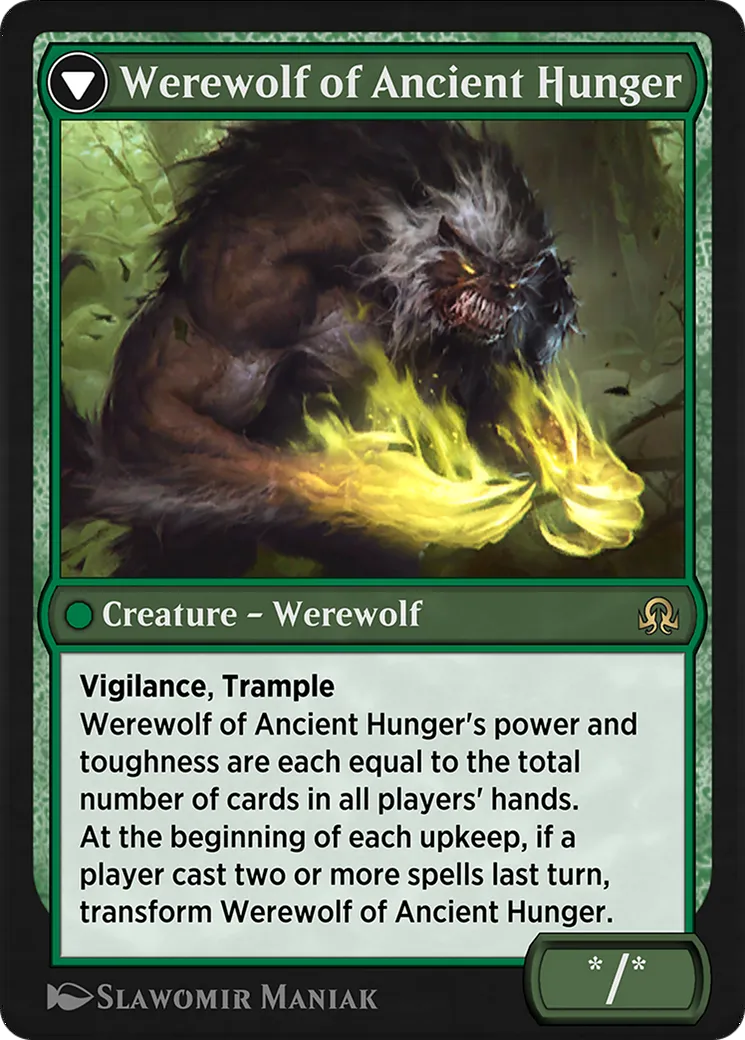 Sage of Ancient Lore // Werewolf of Ancient Hunger back