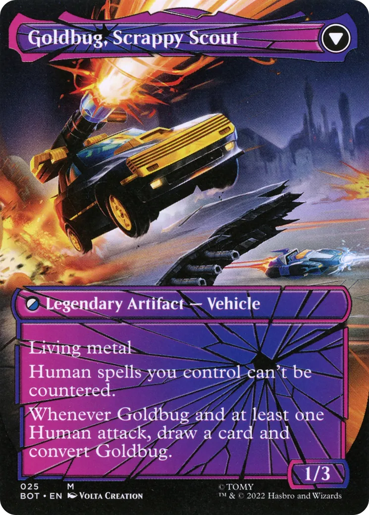 Goldbug, Humanity's Ally // Goldbug, Scrappy Scout back