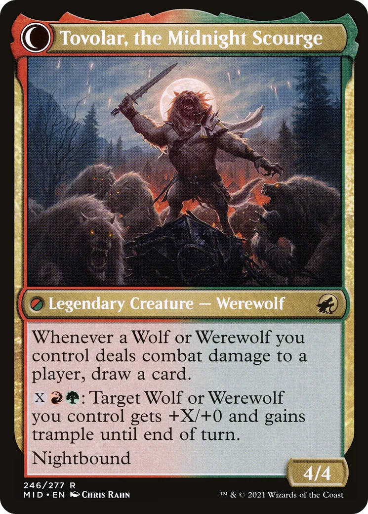 Tovolar, Dire Overlord // Tovolar, the Midnight Scourge back