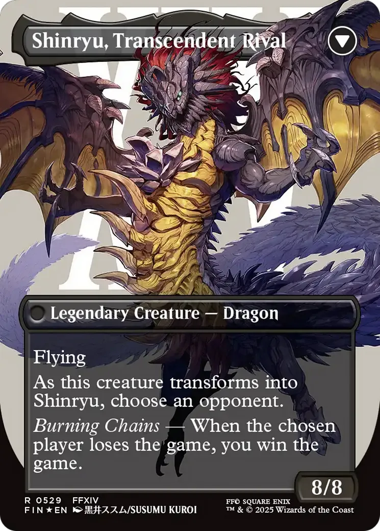 Zenos yae Galvus // Shinryu, Transcendent Rival back
