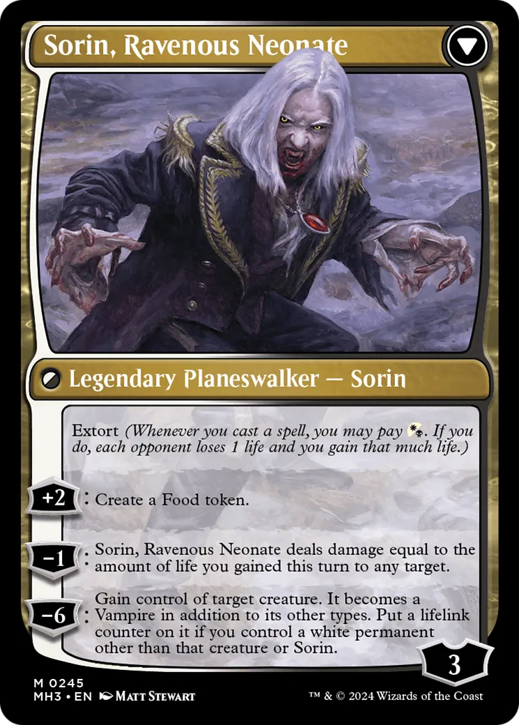 Sorin of House Markov // Sorin, Ravenous Neonate back
