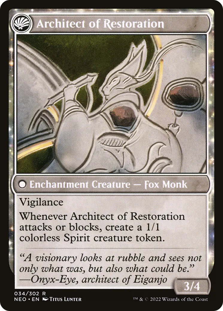 The Restoration of Eiganjo // Architect of Restoration back