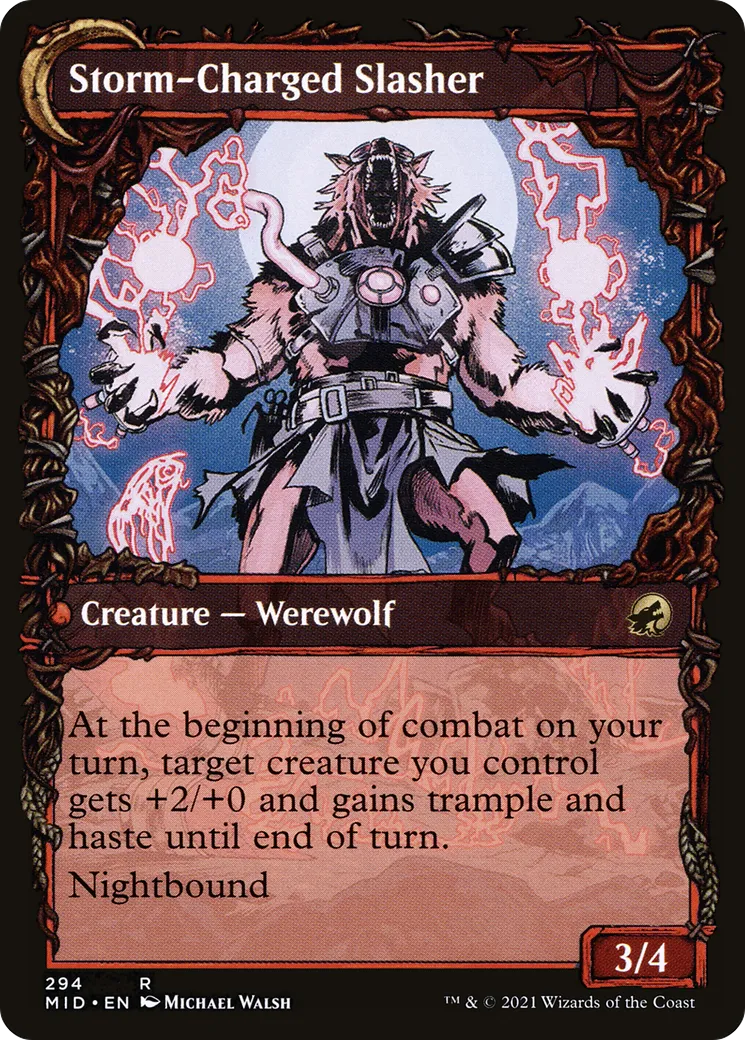 Reckless Stormseeker // Storm-Charged Slasher back