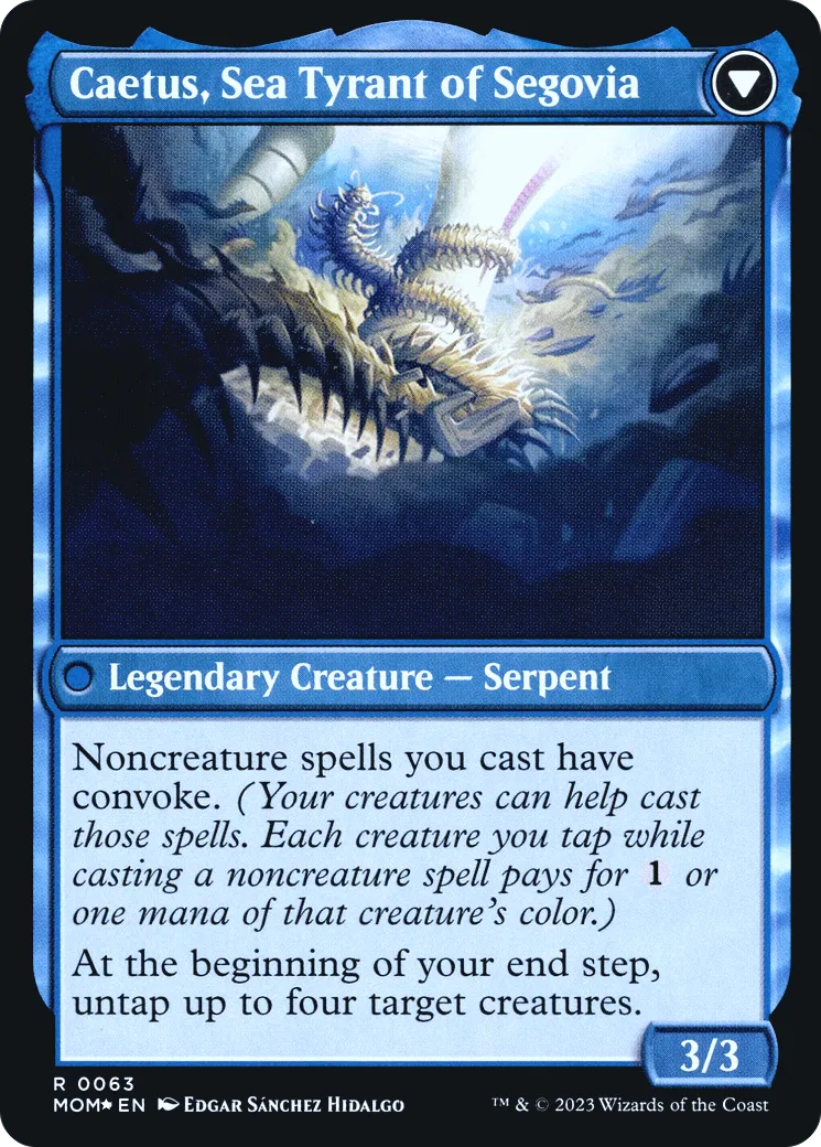 Invasion of Segovia // Caetus, Sea Tyrant of Segovia back