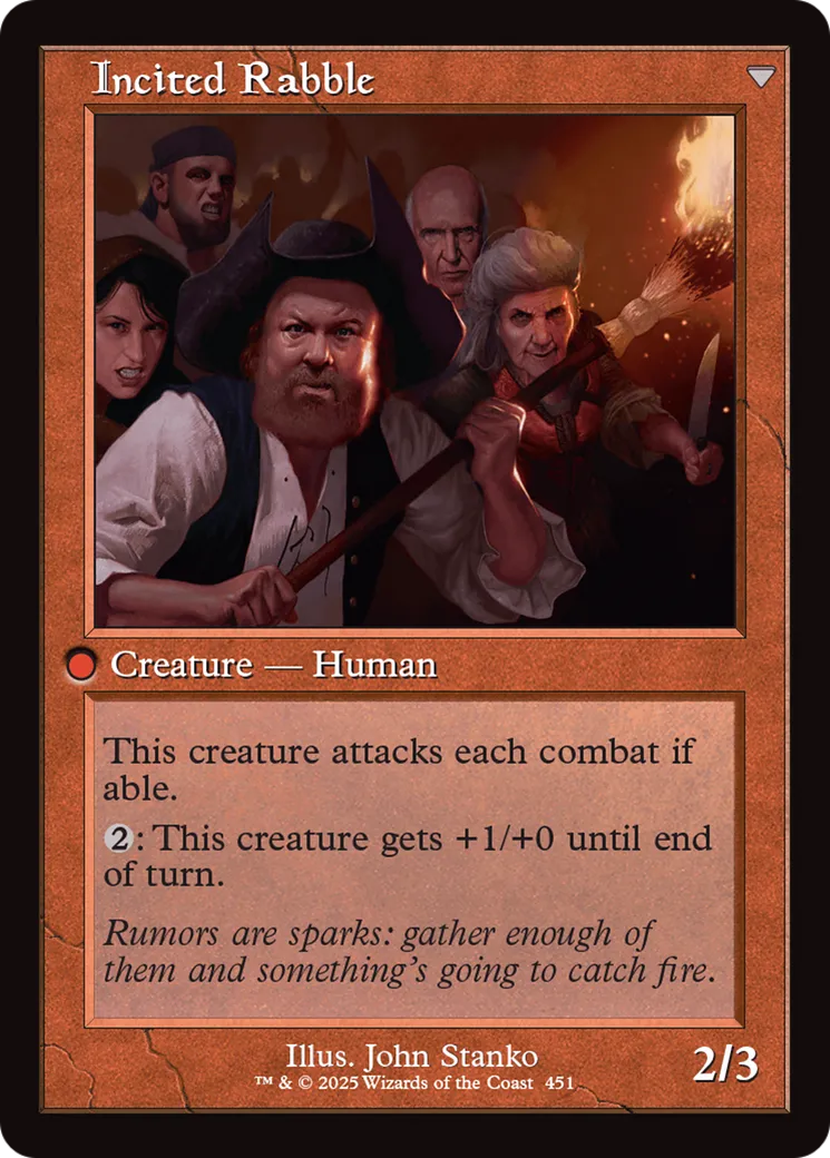 Town Gossipmonger // Incited Rabble back