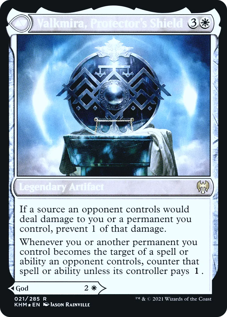 Reidane, God of the Worthy // Valkmira, Protector's Shield back