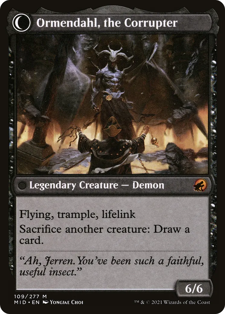 Jerren, Corrupted Bishop // Ormendahl, the Corrupter back