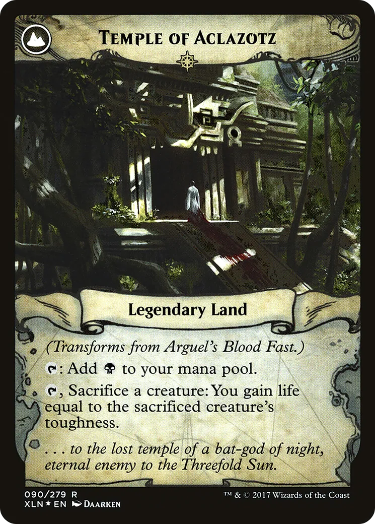 Arguel's Blood Fast // Temple of Aclazotz back