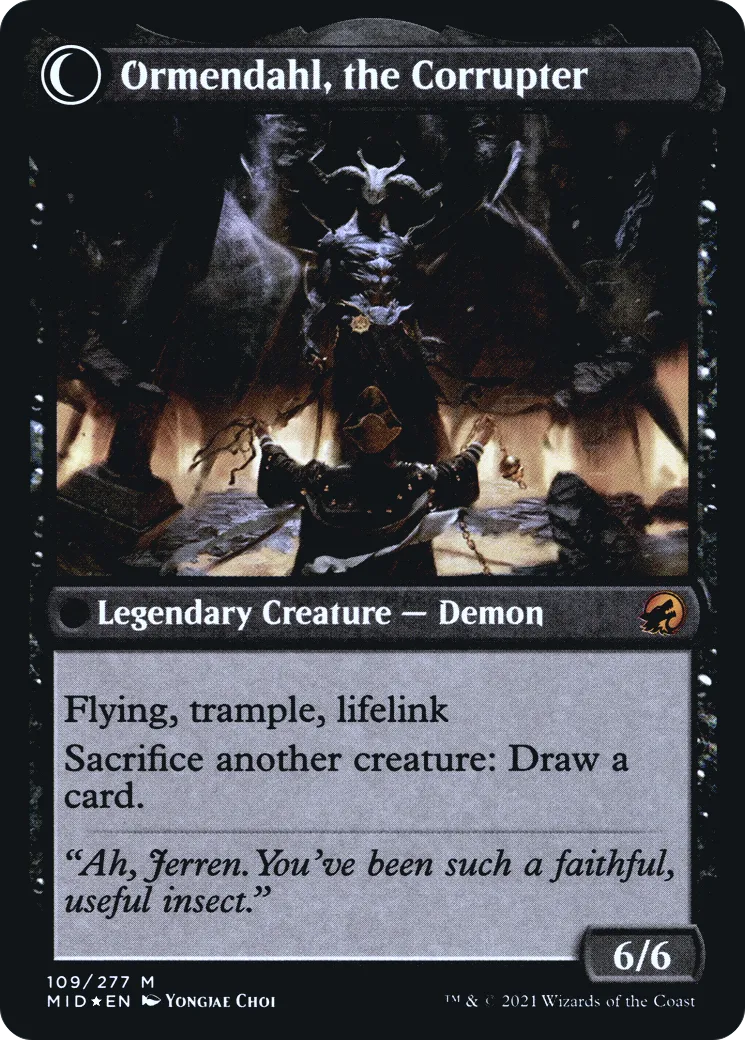 Jerren, Corrupted Bishop // Ormendahl, the Corrupter back