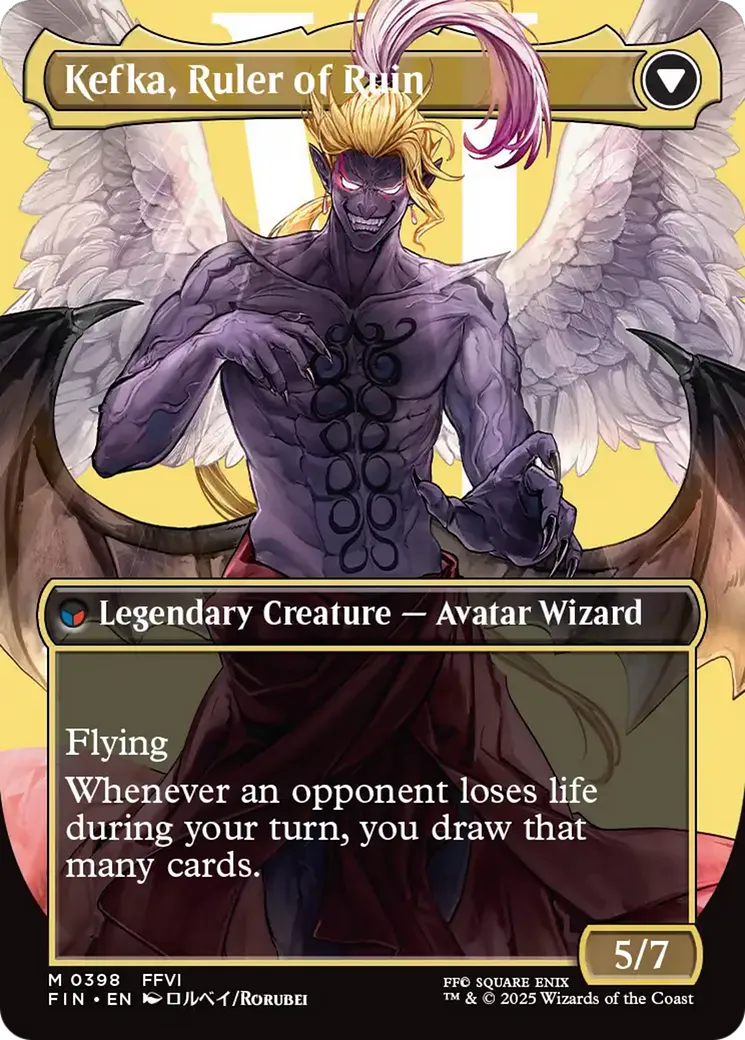 Kefka, Court Mage // Kefka, Ruler of Ruin back