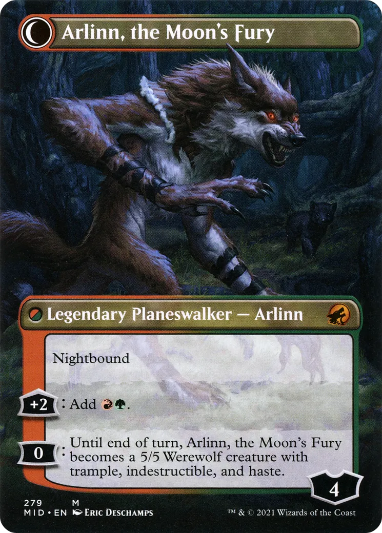 Arlinn, the Pack's Hope // Arlinn, the Moon's Fury back