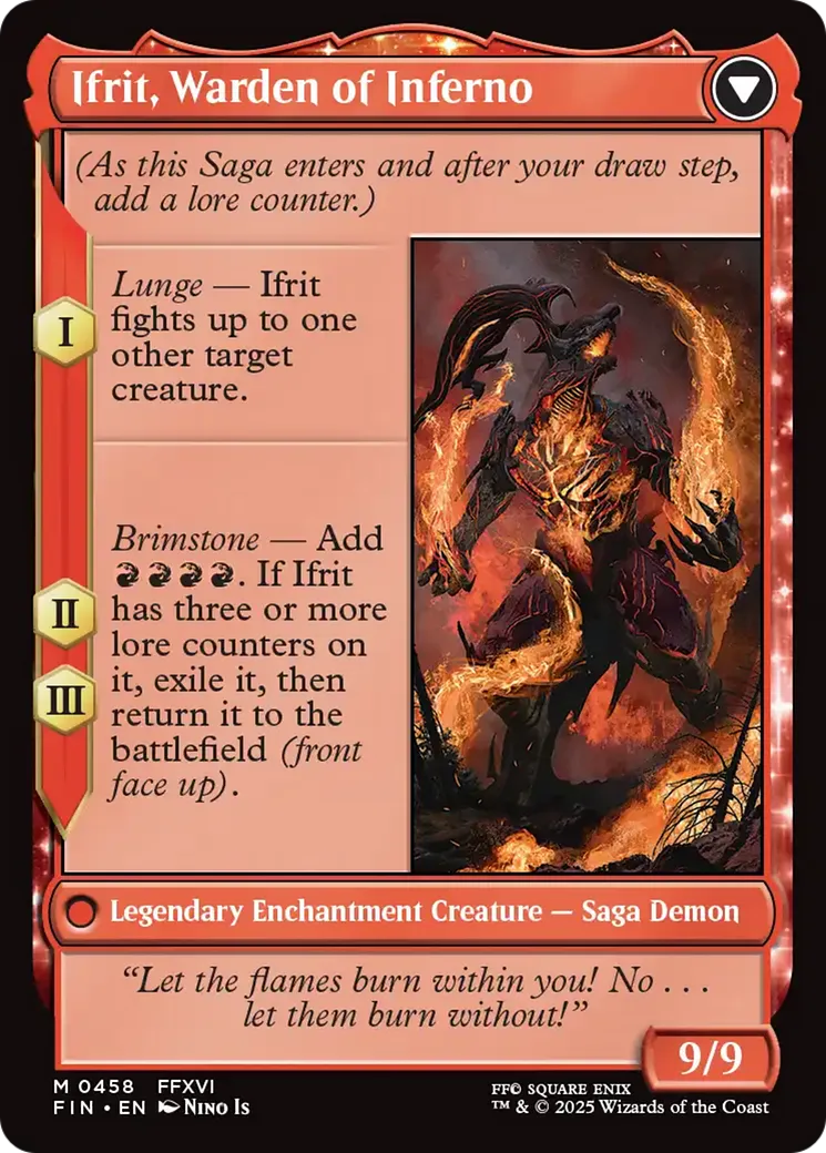 Clive, Ifrit's Dominant // Ifrit, Warden of Inferno back
