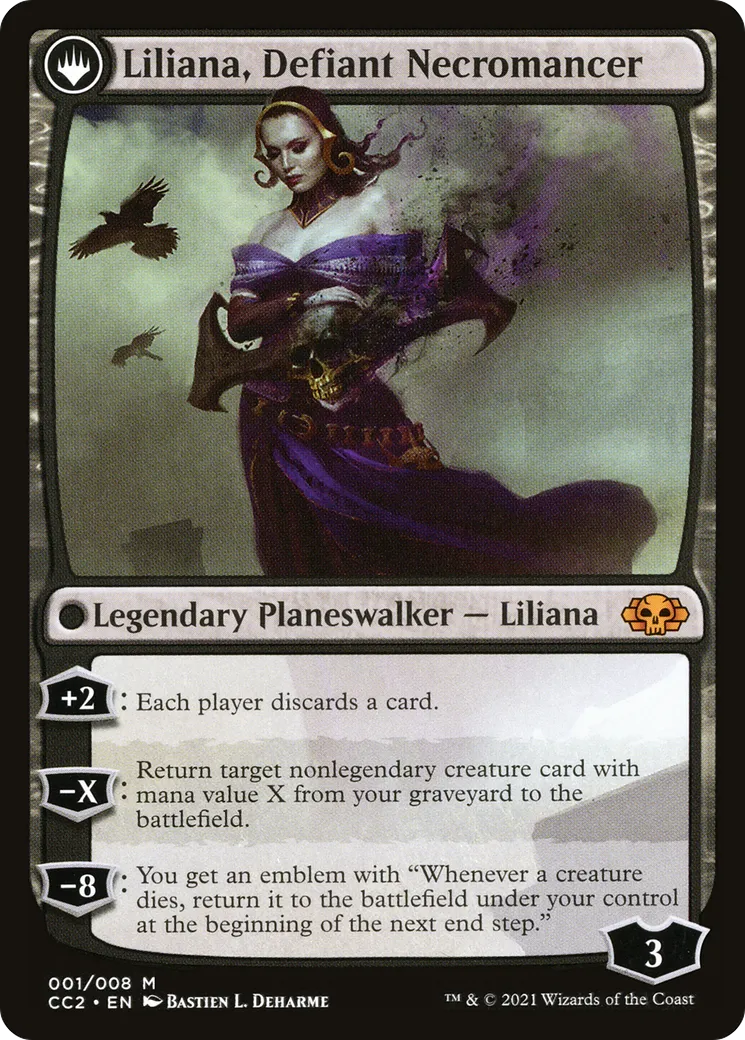 Liliana, Heretical Healer // Liliana, Defiant Necromancer back