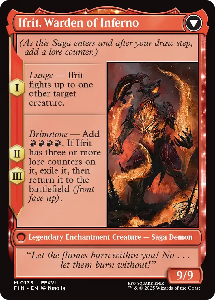 Clive, Ifrit's Dominant // Ifrit, Warden of Inferno back