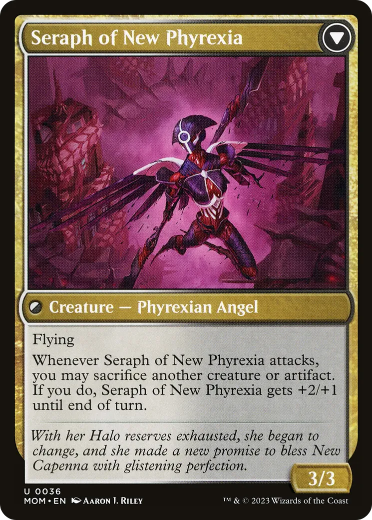 Seraph of New Capenna // Seraph of New Phyrexia back