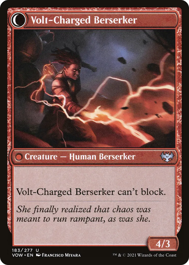 Voltaic Visionary // Volt-Charged Berserker back