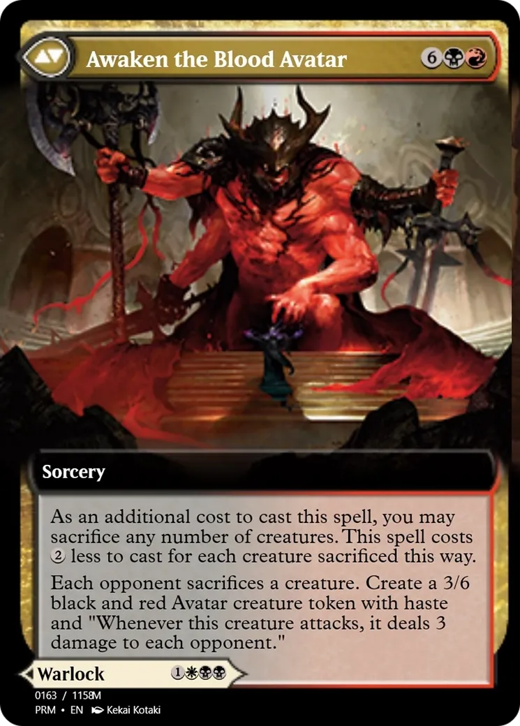 Extus, Oriq Overlord // Awaken the Blood Avatar back