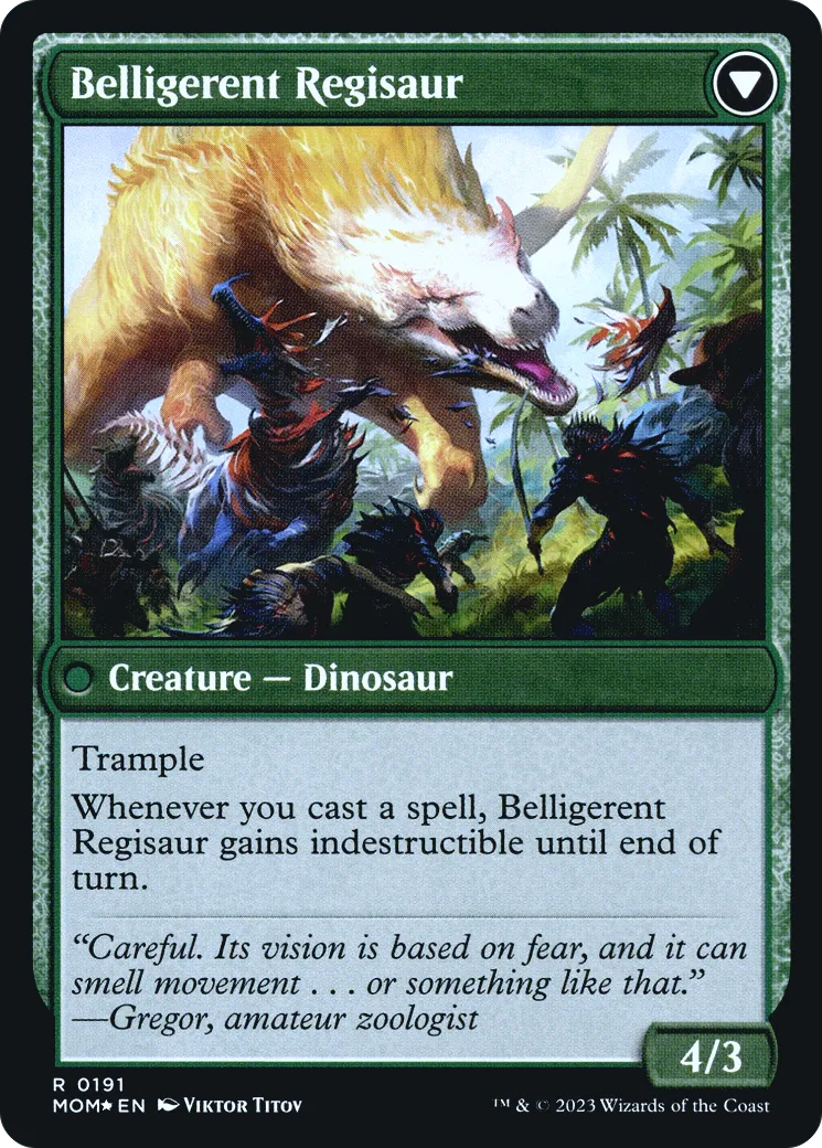 Invasion of Ixalan // Belligerent Regisaur back