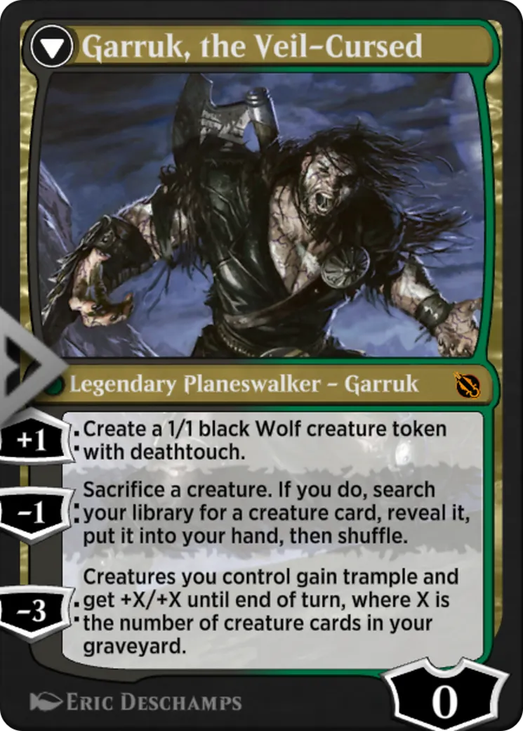 Garruk Relentless // Garruk, the Veil-Cursed back