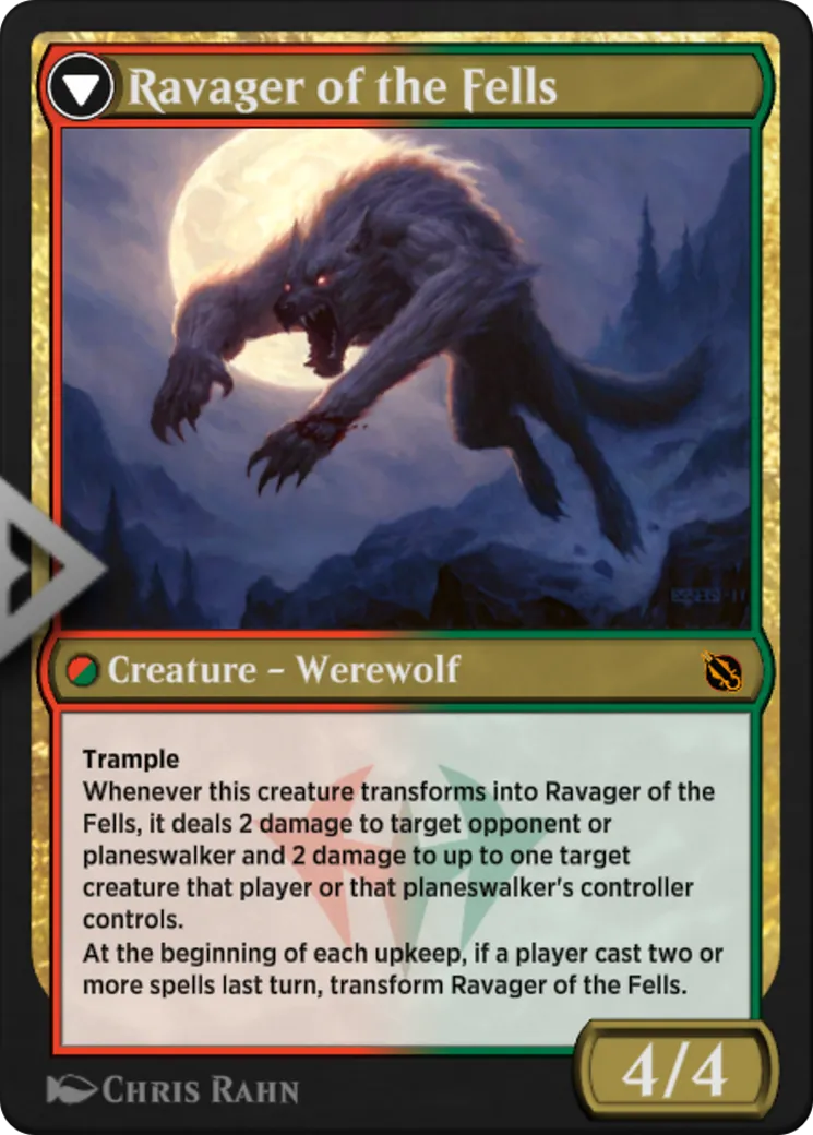 Huntmaster of the Fells // Ravager of the Fells back