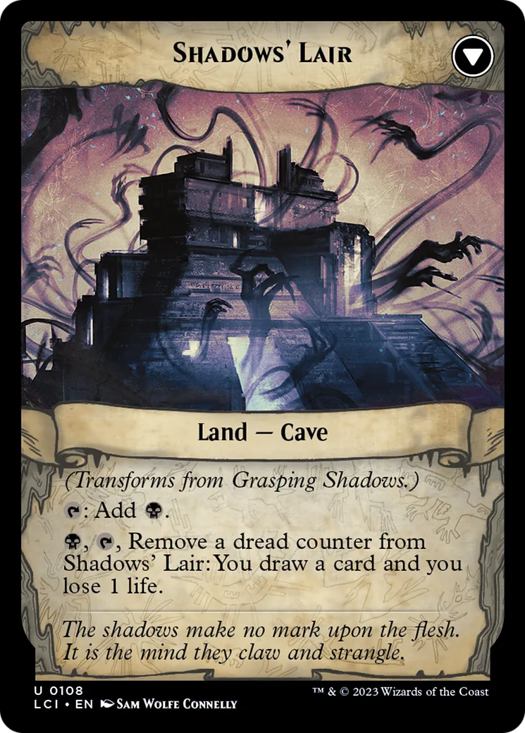 Grasping Shadows // Shadows' Lair back