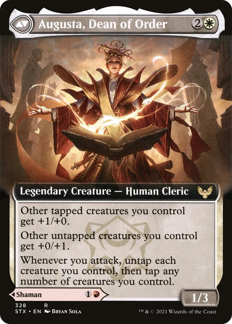 Plargg, Dean of Chaos // Augusta, Dean of Order back