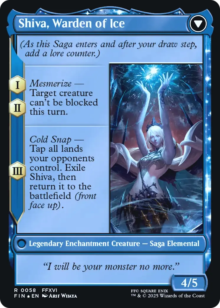 Jill, Shiva's Dominant // Shiva, Warden of Ice back