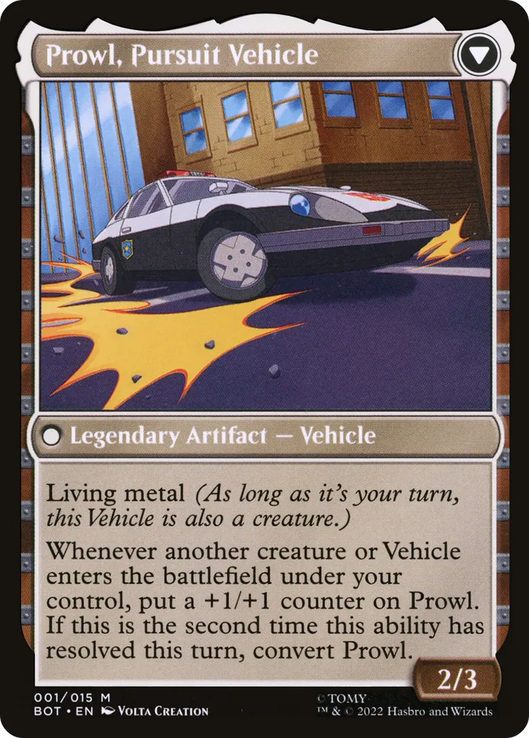 Prowl, Stoic Strategist // Prowl, Pursuit Vehicle back