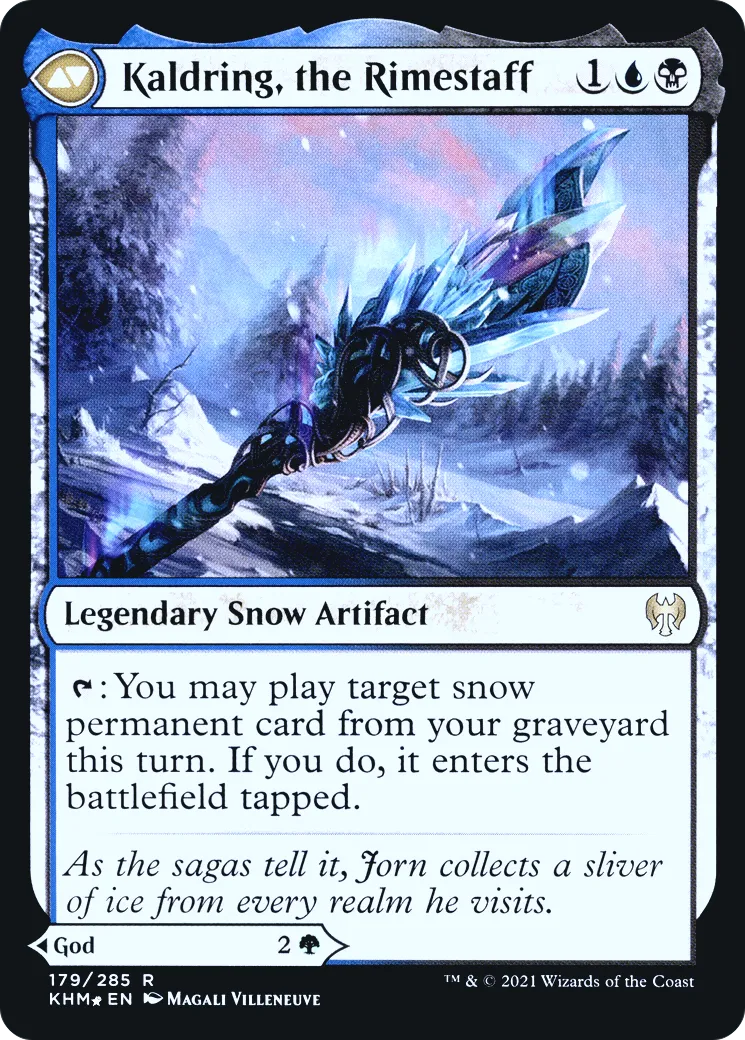 Jorn, God of Winter // Kaldring, the Rimestaff back