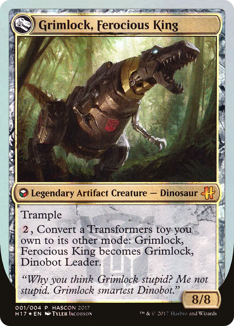Grimlock, Dinobot Leader // Grimlock, Ferocious King back