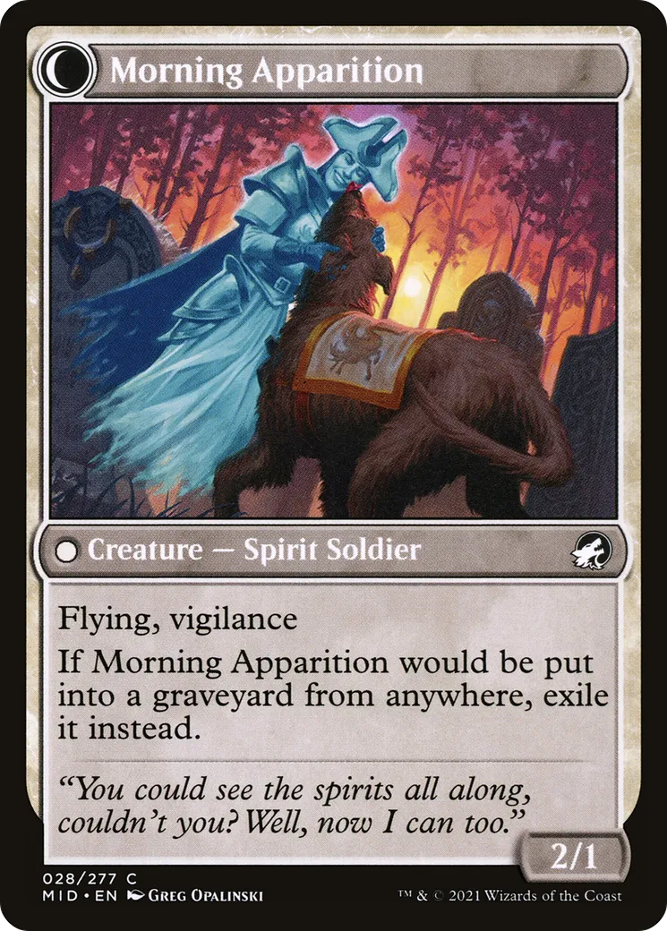 Mourning Patrol // Morning Apparition back
