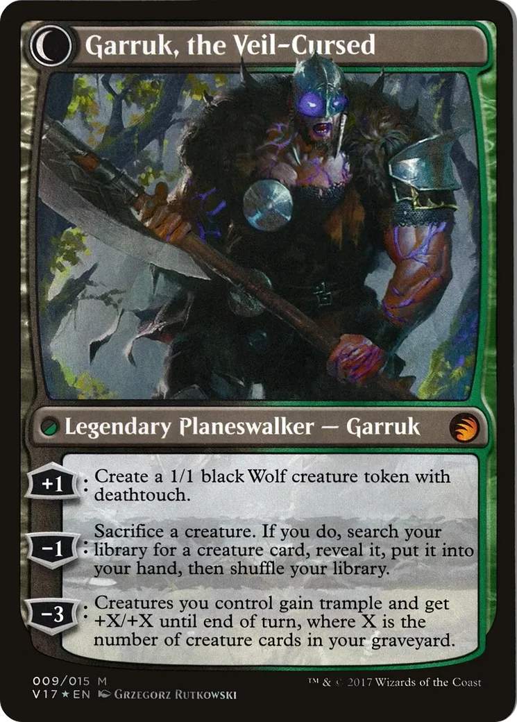 Garruk Relentless // Garruk, the Veil-Cursed back