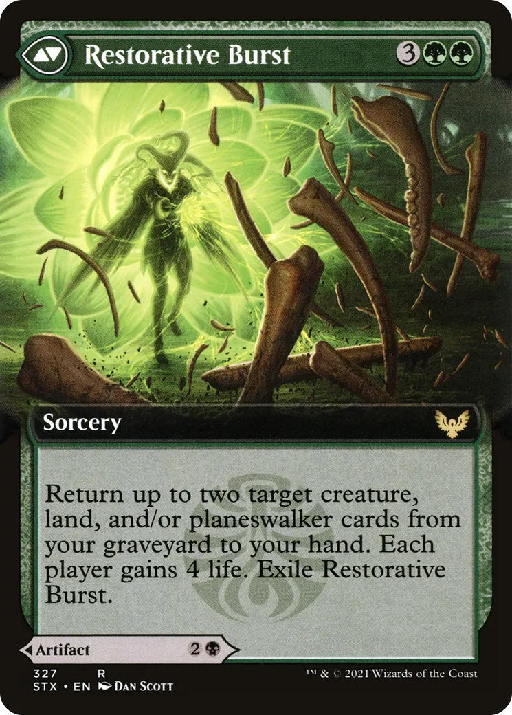 Pestilent Cauldron // Restorative Burst back