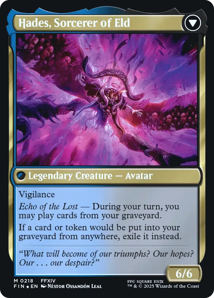 Emet-Selch, Unsundered // Hades, Sorcerer of Eld back