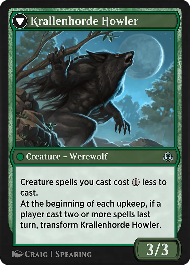 Duskwatch Recruiter // Krallenhorde Howler back