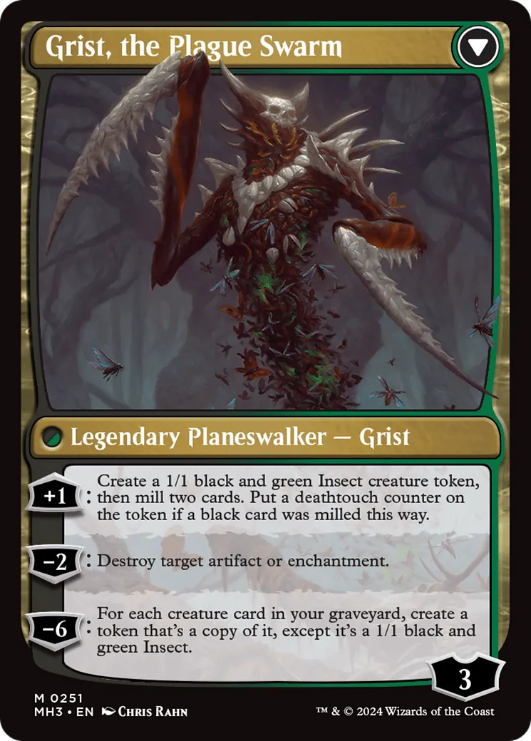 Grist, Voracious Larva // Grist, the Plague Swarm back