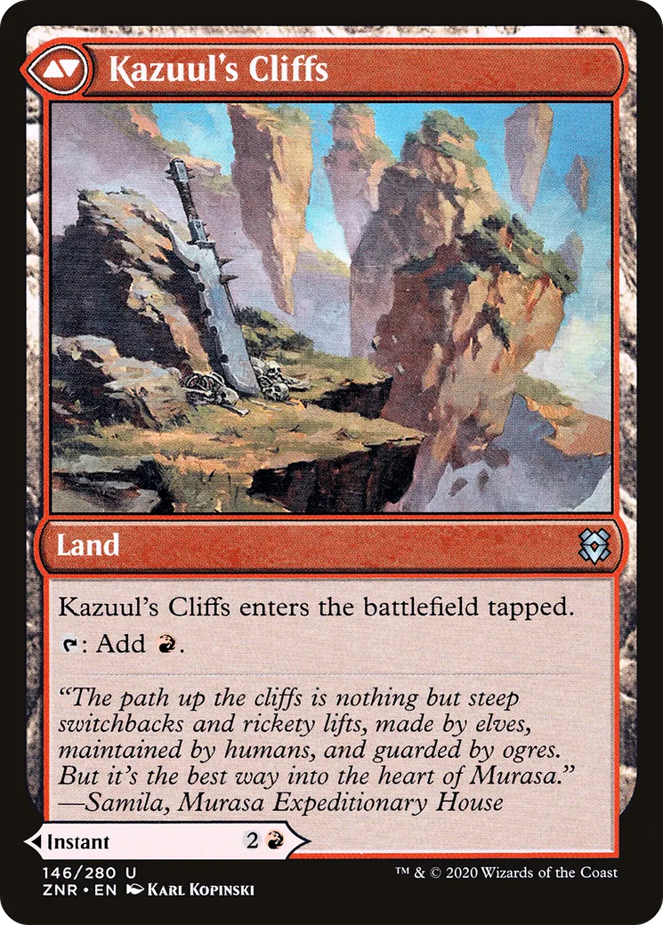 Kazuul's Fury // Kazuul's Cliffs back